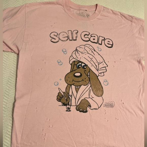 Pound Puppies M/L pink t shirt - Picture 1 of 4